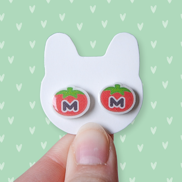 Maxim Tomato stud earrings