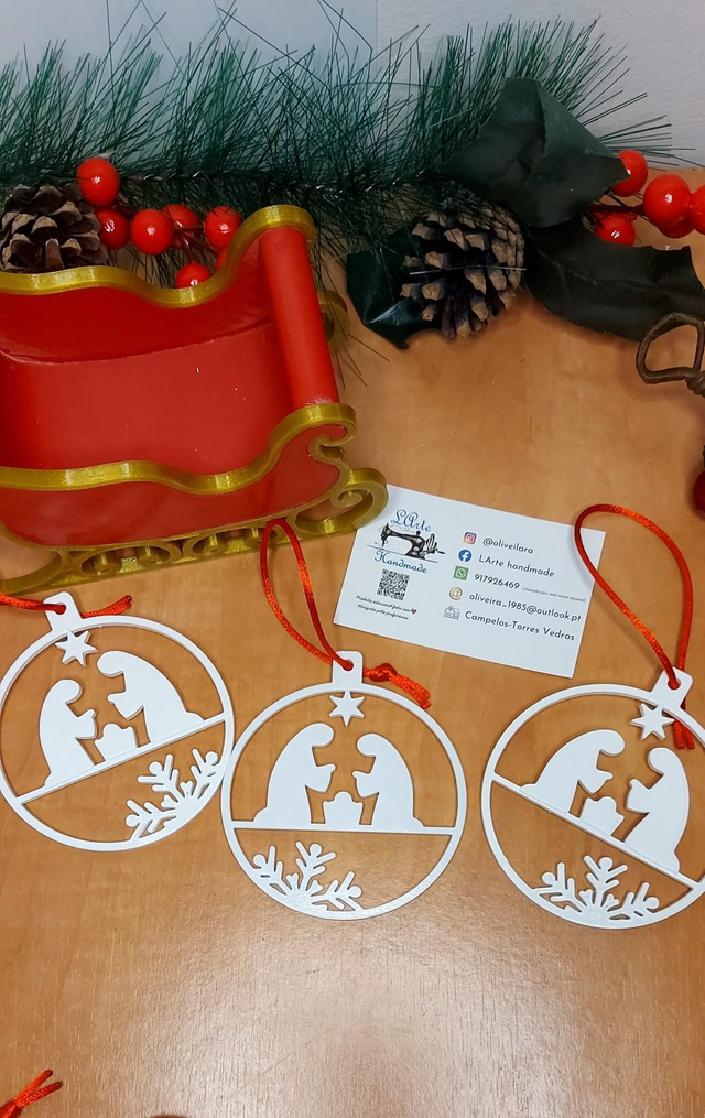 Bola de natal presépio 