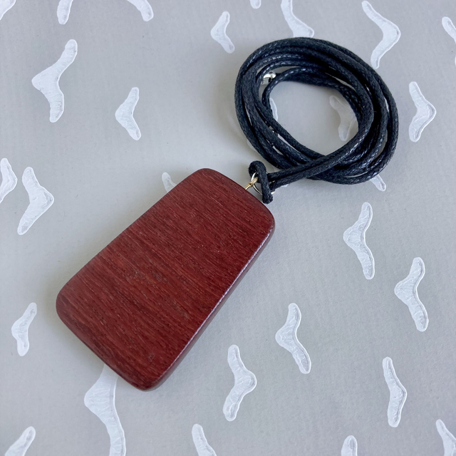 Purple heart wood pendant - I was in the off-cut bin [010-0030]