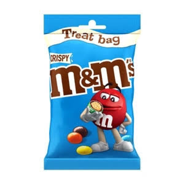 M&amp;M's Crispy Milk Chocolate Bites Treat Bag 77g