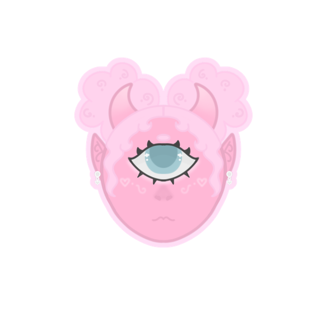 Cyclops Girl Monster Sticker