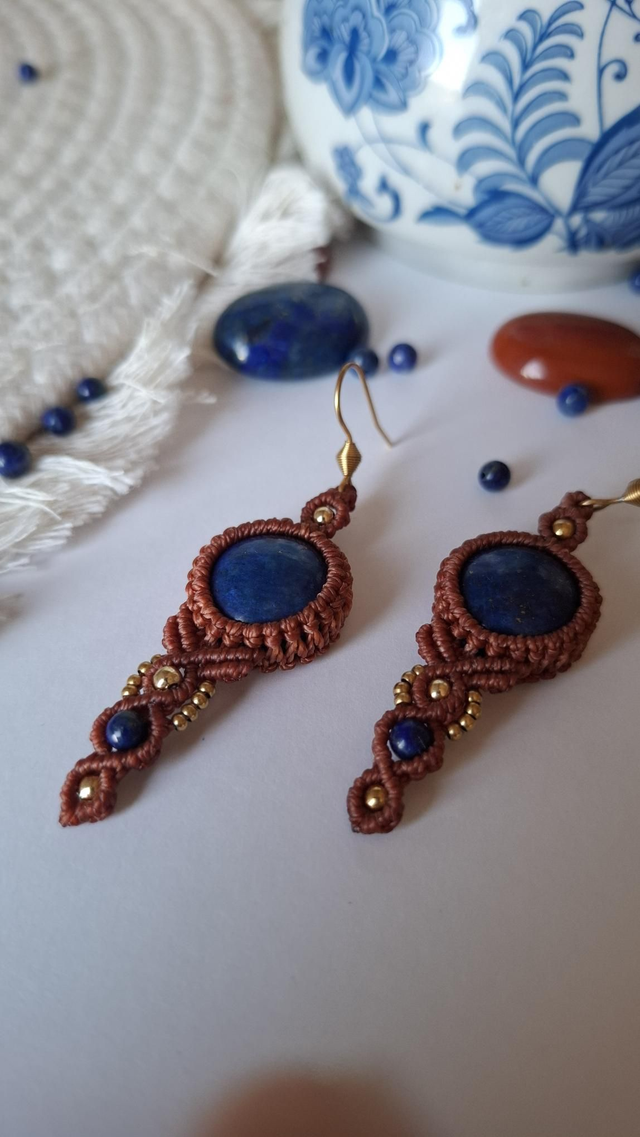 Boucles d'oreille "les pieds sur terre"