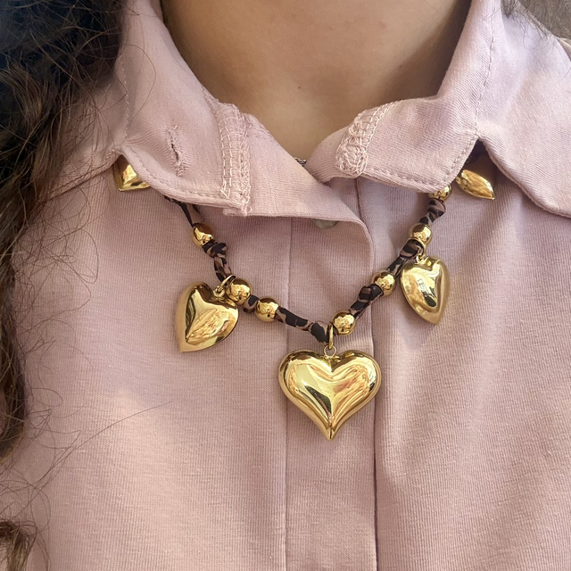 Collana Cuori Selvaggi Gold
