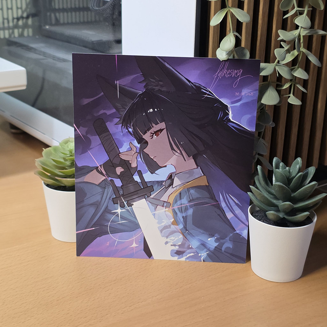 Miyabi, "I swear on my blade" - Print