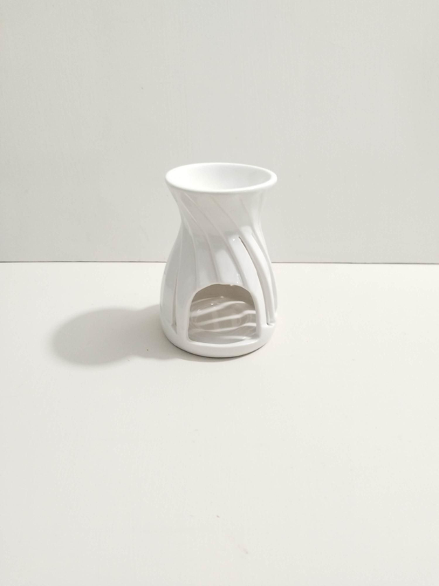 Brûle parfum "Corta" blanc
