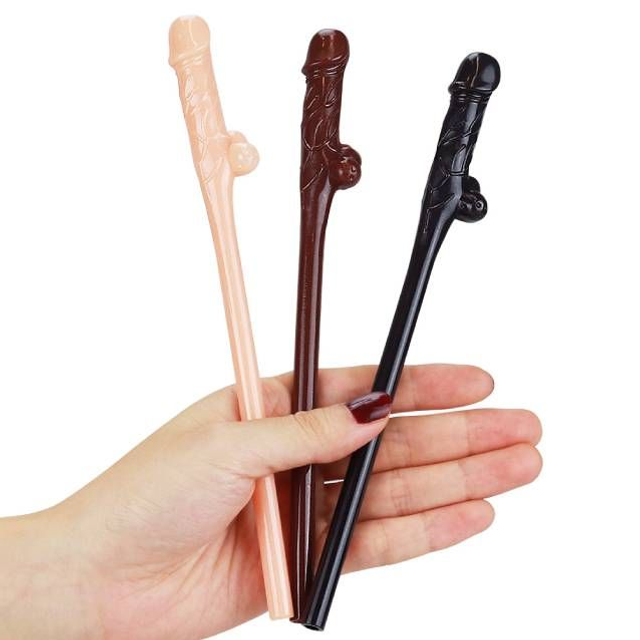 Kit com 9 Canudos Pênis