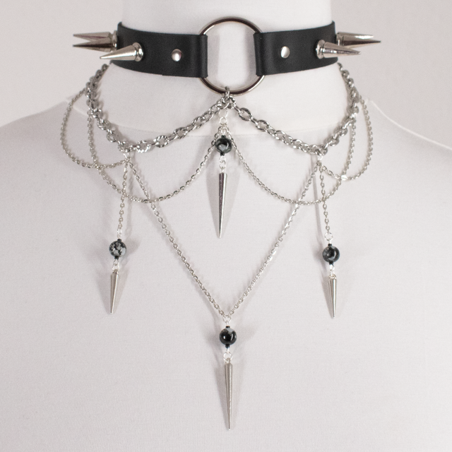 Achlys - Choker argenté