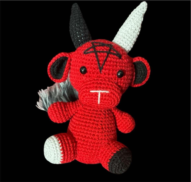 (910) TAUREAU 🐂 BAPHAMET hauteur 25cm