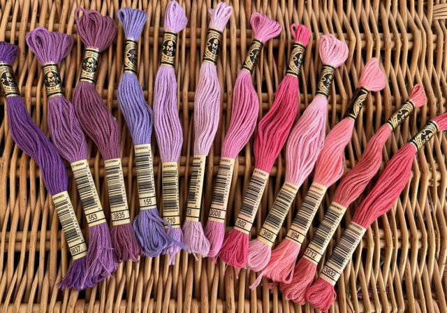 DMC Pink/Purple Skein Bundle