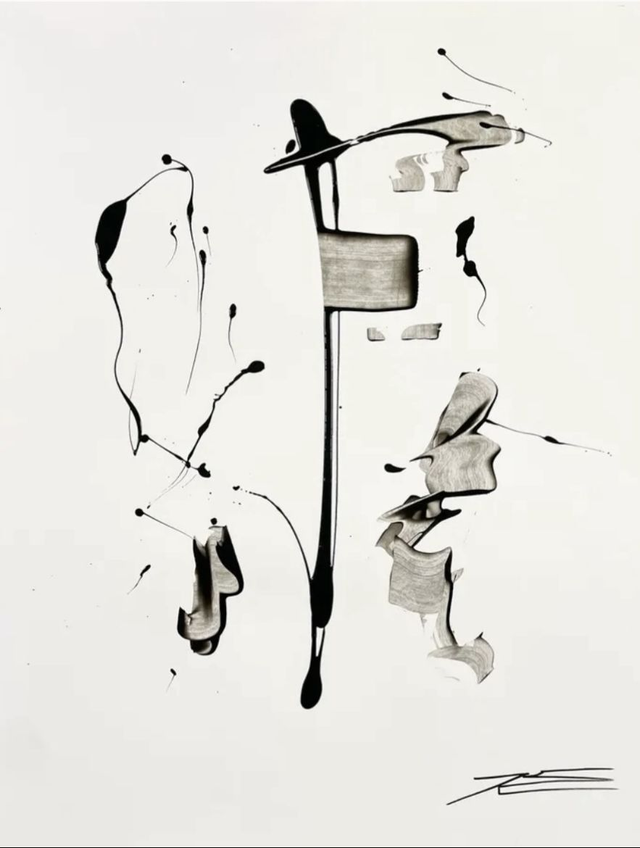 Oeuvre sur papier - La Clé - 50x65cm