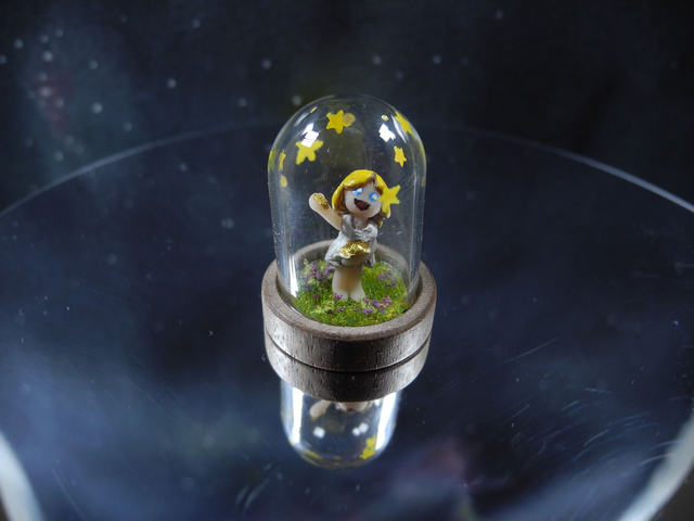 Star money Pendant - Sterntaler - Miniature Jewelry - Biosphere Pendant - Miniature Diorama - fairytale jewelry