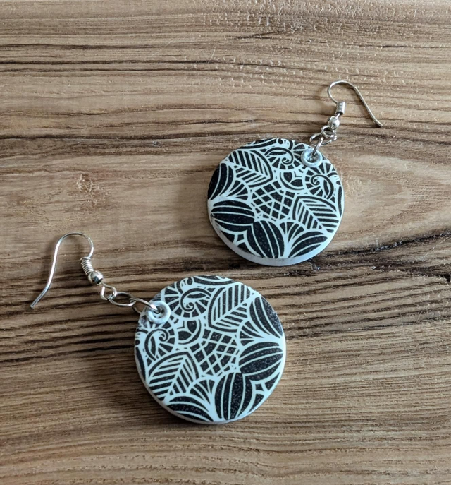 Boucles d'oreilles pâte polymère 1 