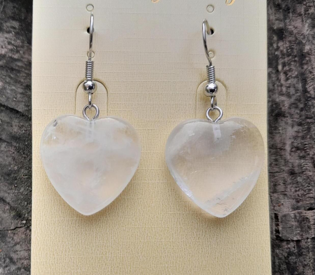 Boucle d'oreille Cristal de roche