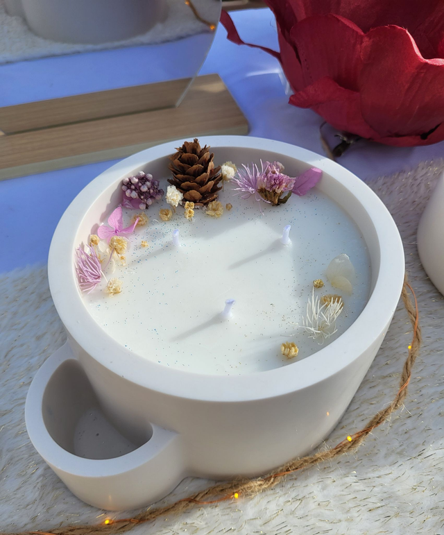 Bougie avec BAGUE - Grand modèle