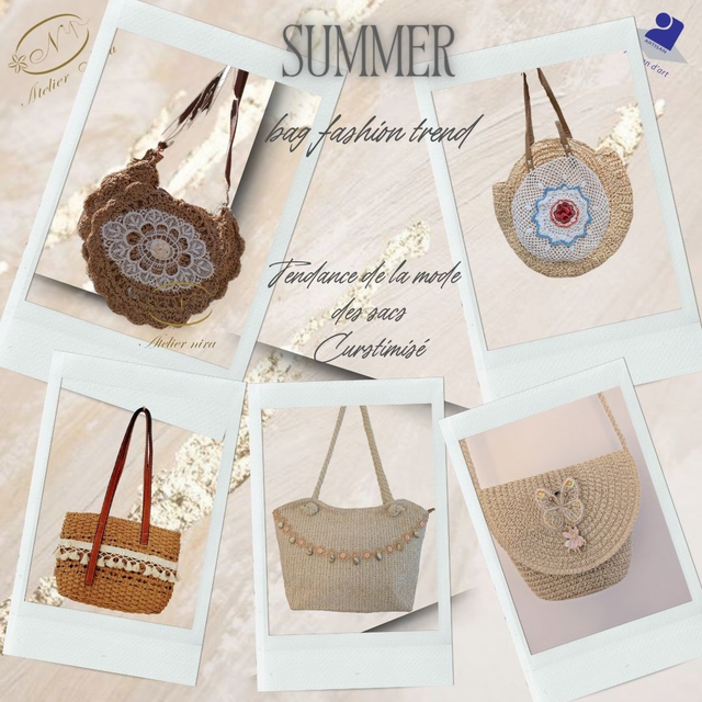 Le Cabas Nira – Pièce Unique Brodée Main