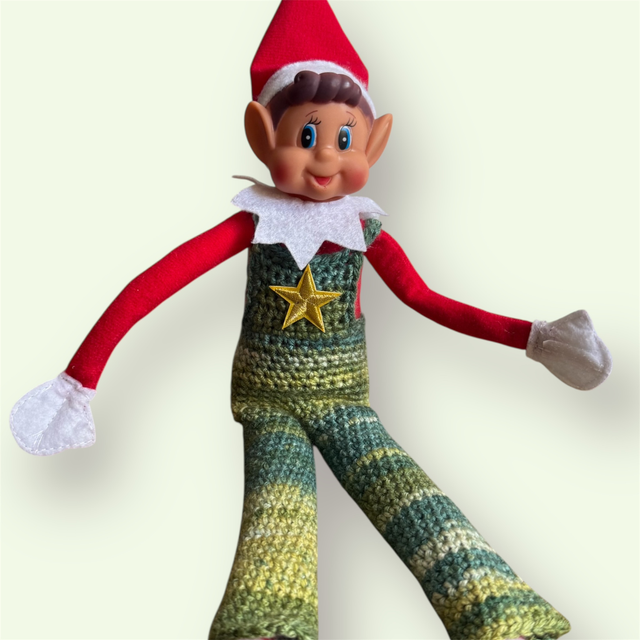 Salopette Galopia rayée ton vert