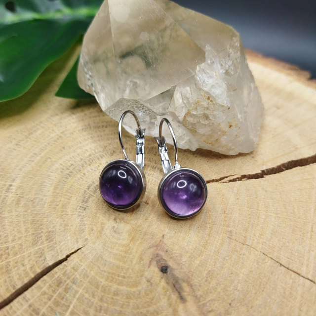 Boucles d'oreilles Améthyste