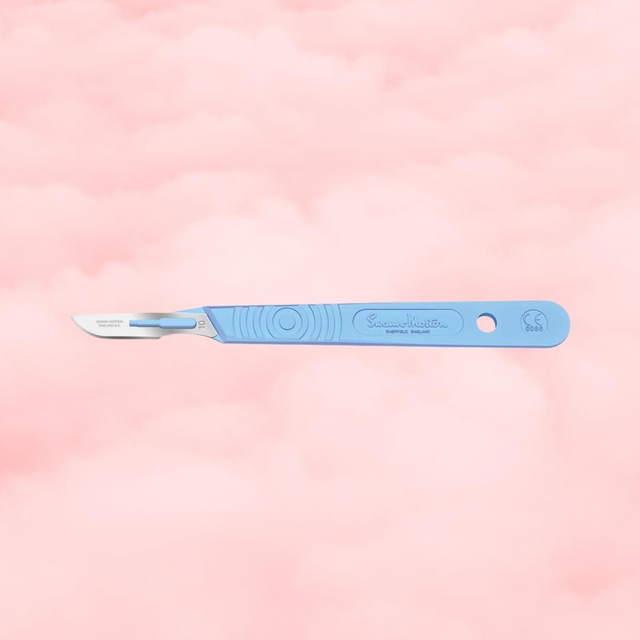 Sterile Disposable Scalpel No.10 Blade with Polystyrene Handle x 10