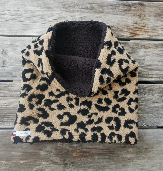 Snood LOUIS léopard camel