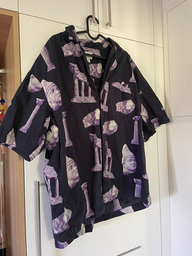 Chemise oversize fit H&amp;M Rome mauve (1)