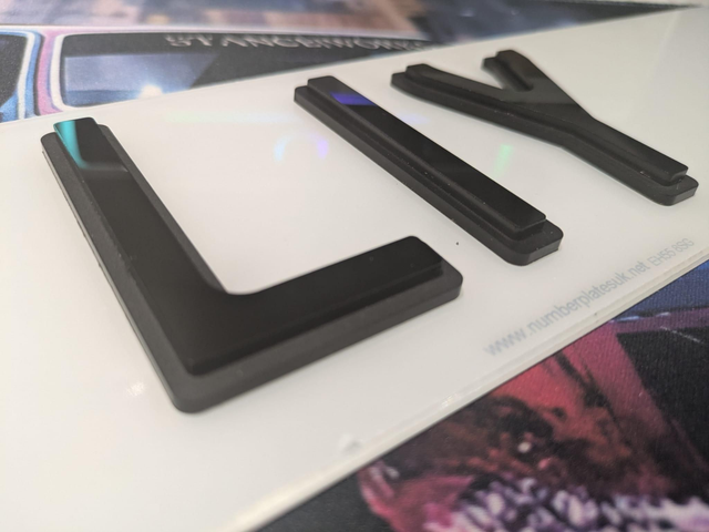 6mm Matte Black &amp; Gloss Black Shadow 4D  