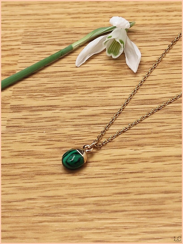 Collier Dolène - Malachite