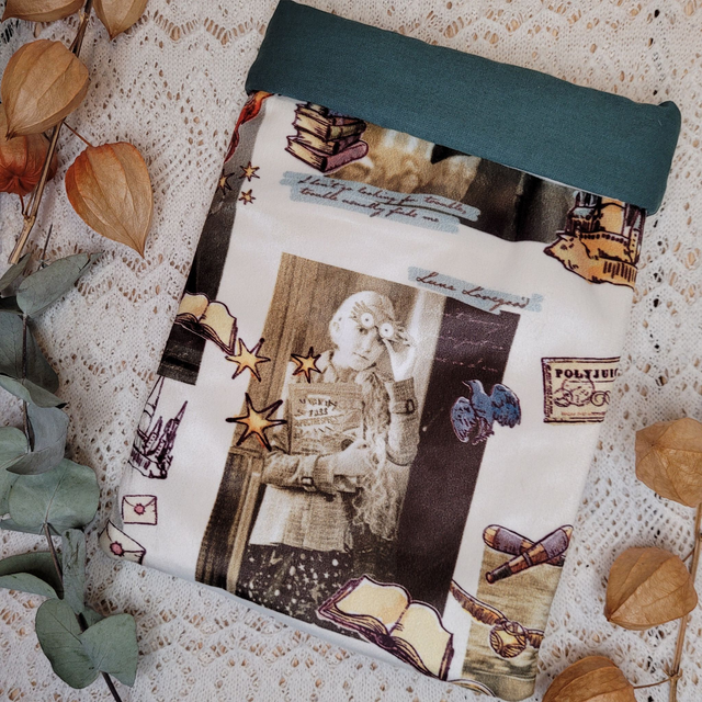 Pochette Doublée pour broché - Luna - Vert forêt