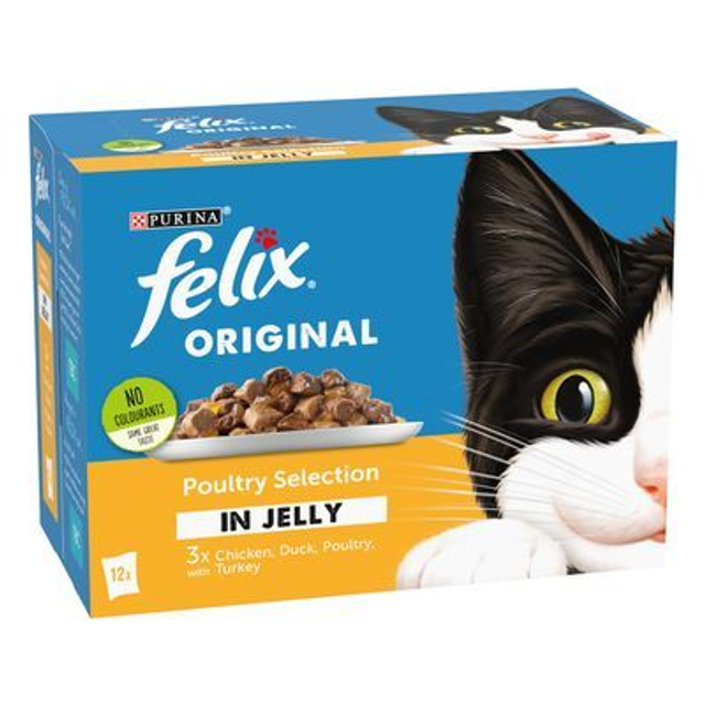 Purina Felix Original Poultry. Chicken, Duck, Poultry With Turkey 23 X 100g