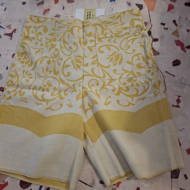 Luc7 short crème et jaune 