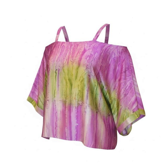Top Noémie - imprimé tye and dye - 100 % soie - 42-50
