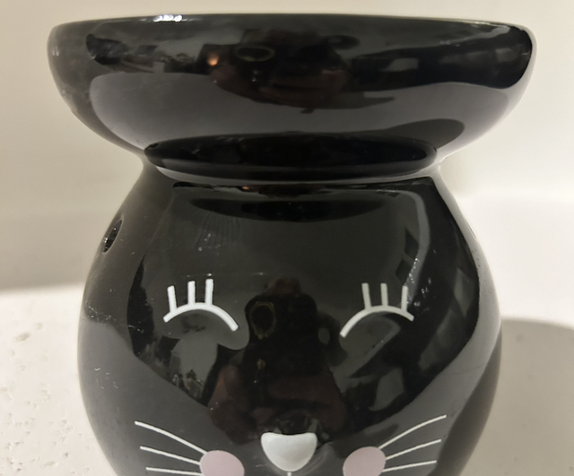 Brûleur chat mignon noir 