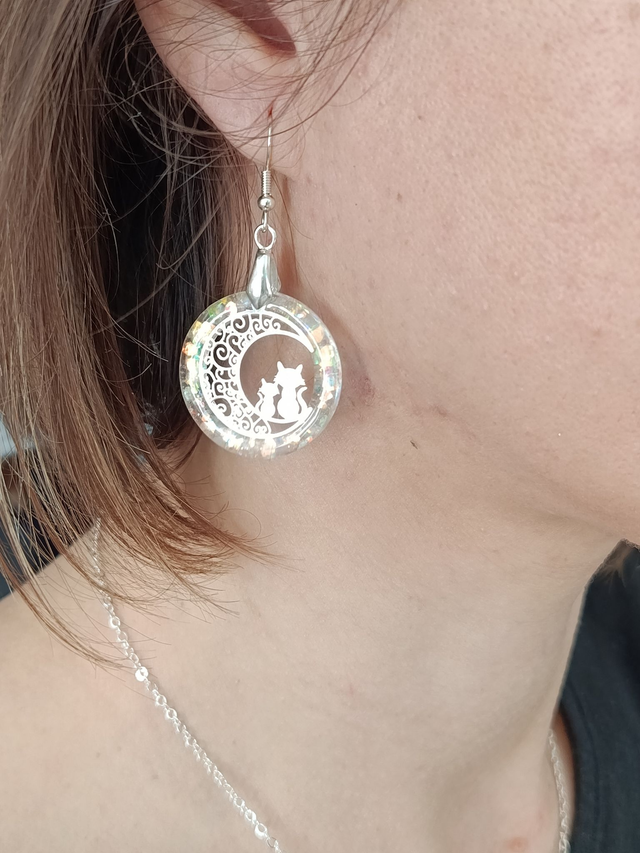 AstreLune – Boucles d’oreilles Reine Lunaire