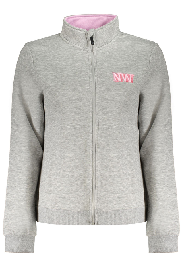 NORWAY 1963 FELPA CON ZIP DONNA GRIGIO