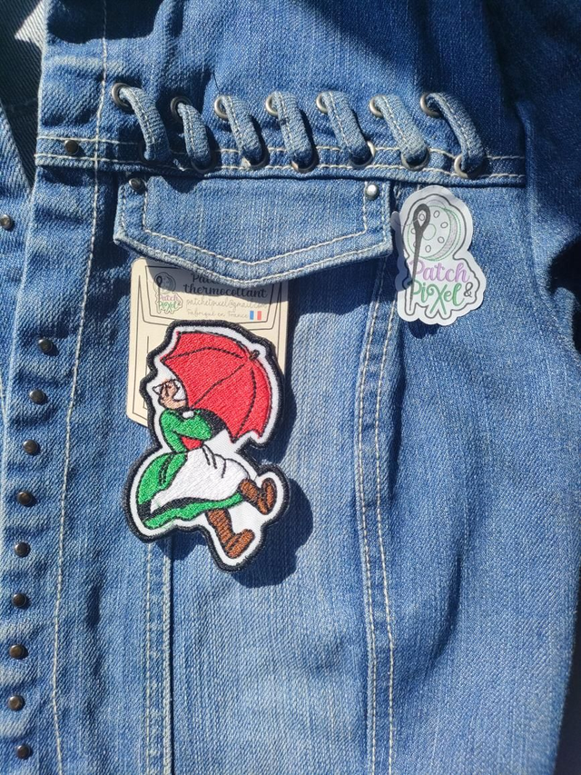 Bécassine au parapluie patch brodé 