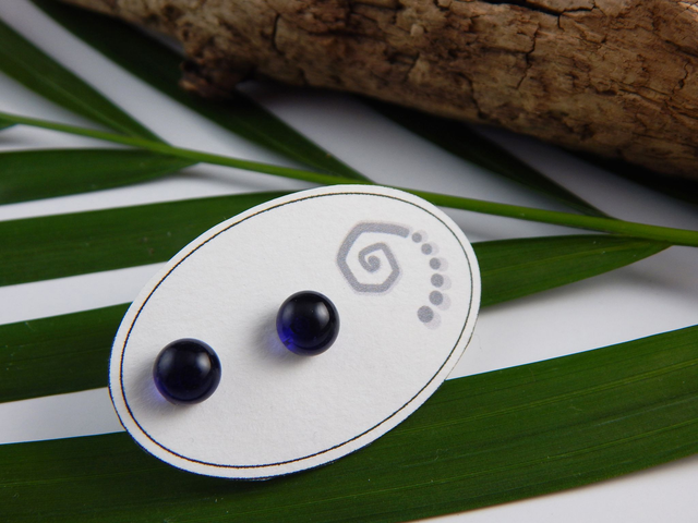 Boucles Puces - Violet foncé