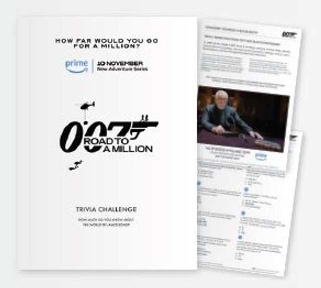 Free* 007: Road To A Million Trivia Booklet (* Postage only)