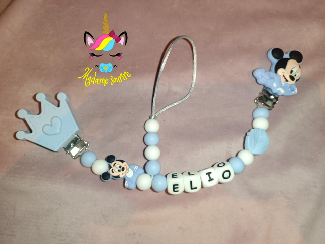 Attache doudou et tétine Mic