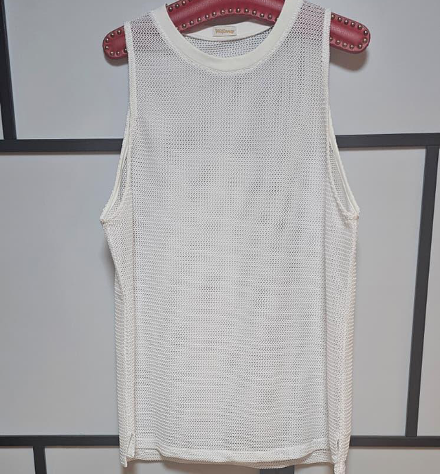 110096 Tirante Cream-White  "unique piece" one size