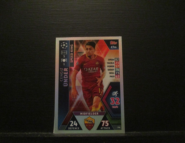 Cengiz Under - UEFA Champions League Match Attax 2018/19 Original Trading Card #248