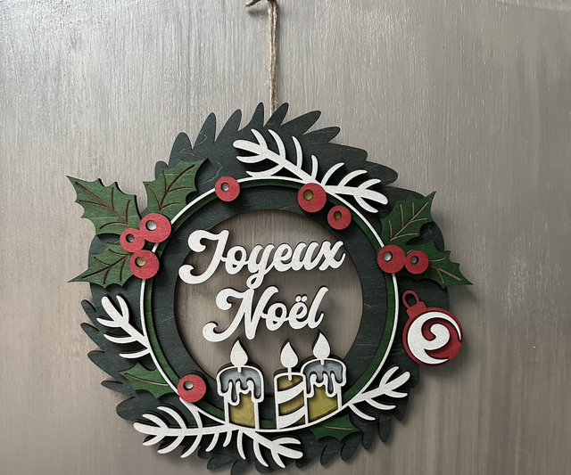 Couronne de Noël personnalisable