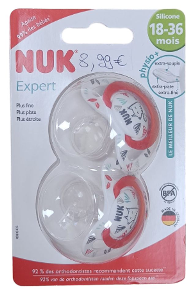 Sucette / Tétine  EXPERT - 18-36mois en silicone - NUK