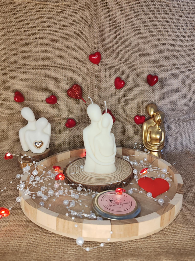 BOUGIE COUPLE D'AMOUREUX 