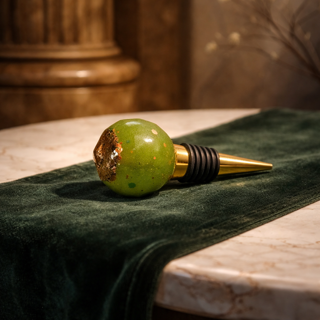 Bouchon de vin Cristal - Collection Emeraude sauvage 