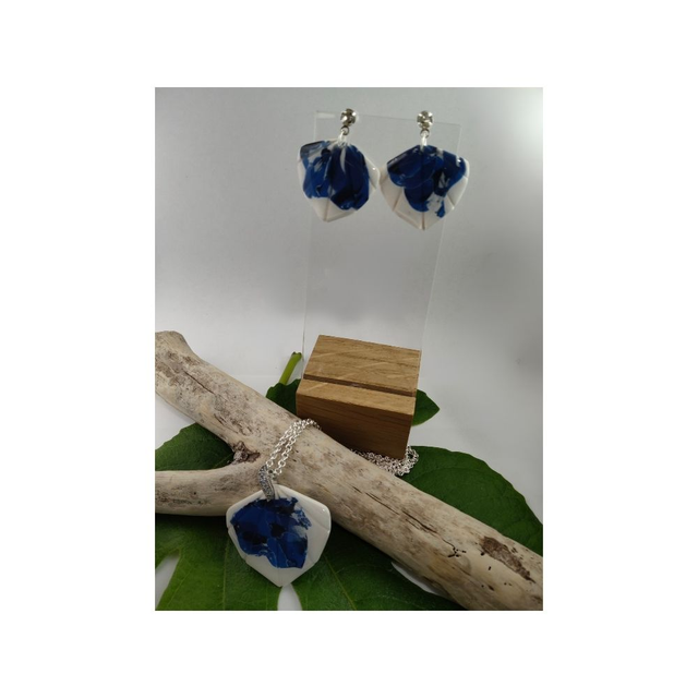 Pièces uniques blanc/bleu