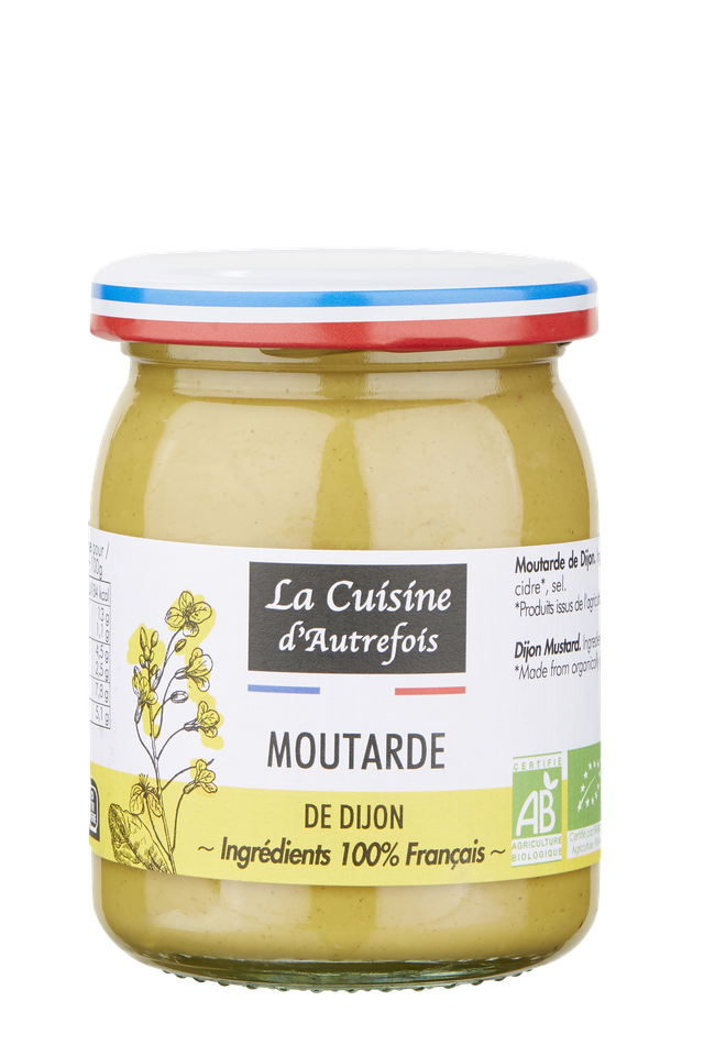 Moutarde de dijon, 100% origine France Bio 215g