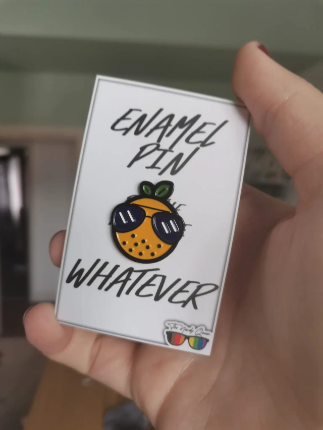 Freshly Squeezed! Orange Cassidy Inspired Soft Enamel Pin Badge