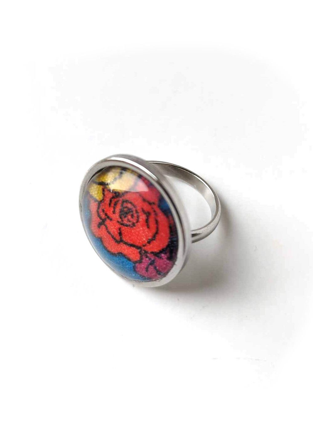 Bague Upcyclée Chute de Tissu Recyclée - Roses