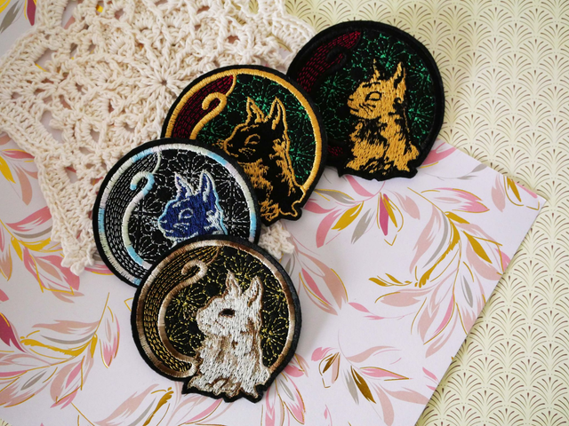 Portrait de Chat (Écusson à thermocoller ou à coudre)