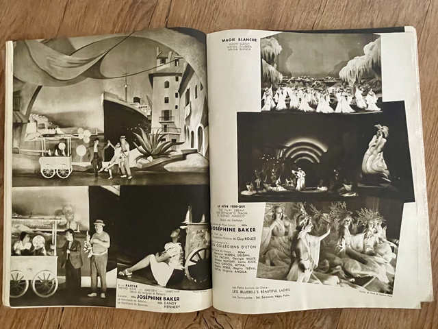 Revue Folies Bergère 1937. Paris. 'En super folies'. Joséphine Baker