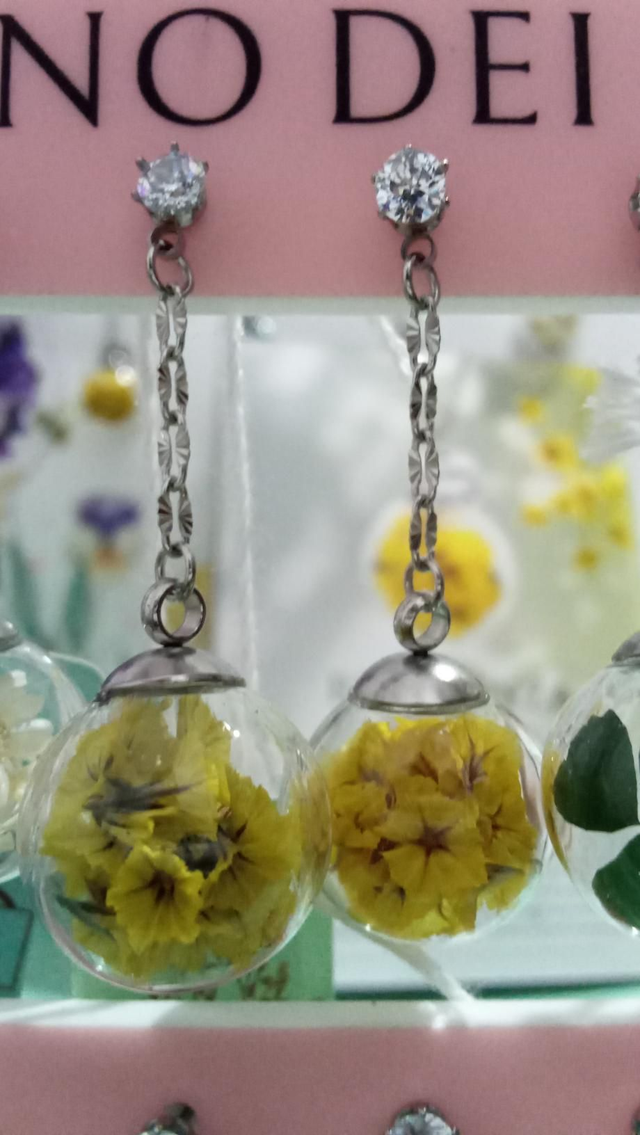 Orecchini "resilienza" limonium